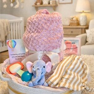 Newborn Baby Girl & Mom Gift Basket